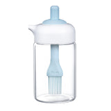 Oil Bottle With Brush To Press Liquid Seasoning Bottle