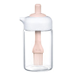 Oil Bottle With Brush To Press Liquid Seasoning Bottle