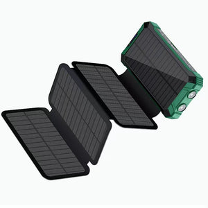 With Four-wire Large Solar Charging Unit Folding Wireless Charger Power Bank 💥FREE SHIPPING WORLDWIDE