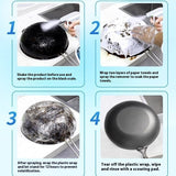 Black Dirt Cleaner For Pan Bottom