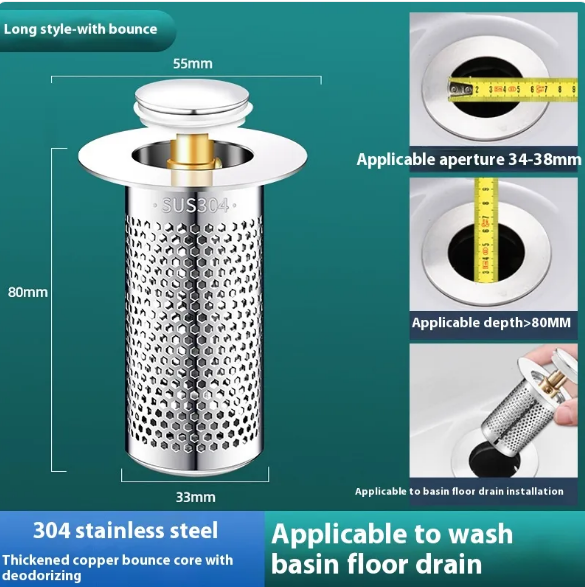 🏠  we have many size to fit drain pipes