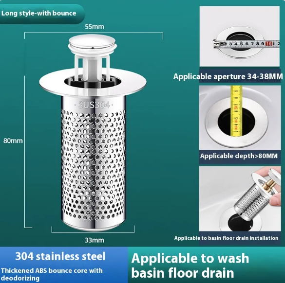 🏠  we have many size to fit drain pipes