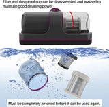 The sofa vacuum cleaner also has a high frequency double beat function, which can quickly shake the dust off the bed.