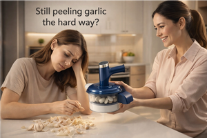 This is an electric, automatic fruit and vegetable peeler machine. - webluara